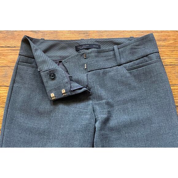 The LIMITED 'Drew Fit' Gray Low-Rise Pants sz 2R - Picture 3 of 12